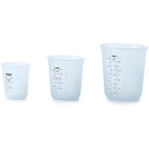OXO Good Grips 3 Piece Squeeze & Pour Silicone Measuring Cup Set(3-Piece Set)