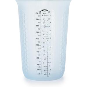 OXO Good Grips 3 Piece Squeeze & Pour Silicone Measuring Cup Set(4 Cup)