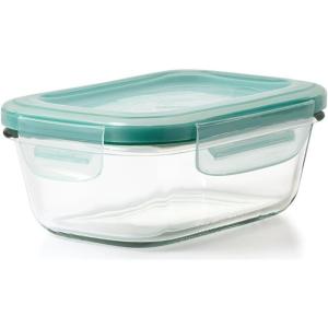 OXO Good Grips 3.5 Cup Smart Seal Airtight Glass Rectangle Food Storage Container(Glass)
