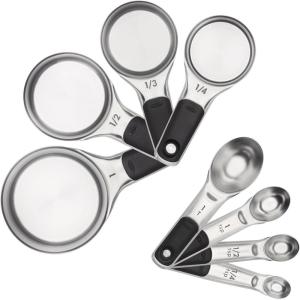 OXO Good Grips 4 Piece Stainless Steel Measuring Spoons with Magnetic Snaps(Set)