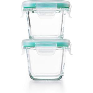 OXO Good Grips 4-Piece Smart Seal Leakproof Mini Glass AirtightContainer Set(4 Piece Mini Set)