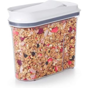 OXO Good Grips Airtight POP Small Cereal Dispenser (2.5 Qt),2.5qt,2.5 Qt – Granola(White)