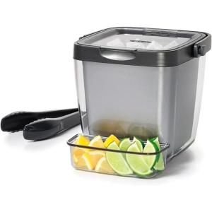 OXO Good Grips Double Wall Ice Bucket with Tongs and Garnish Tray