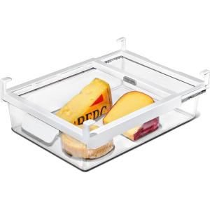 OXO Good Grips Fridge Undershelf Drawer 14 in – for Deli Meat, Cheese, Produce and More(14-Inch)