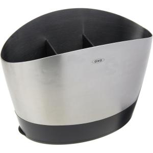 OXO Good Grips Stainless Steel Utensil Holder 8.4″ x 4.75″ x 6.25″(Holder)
