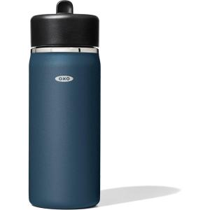 OXO Strive 20oz Wide Mouth Water Bottle with Straw Lid – Citrine(Dark Cobalt)