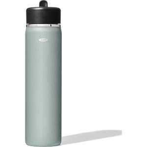 OXO Strive 20oz Wide Mouth Water Bottle with Straw Lid – Citrine(Slate)