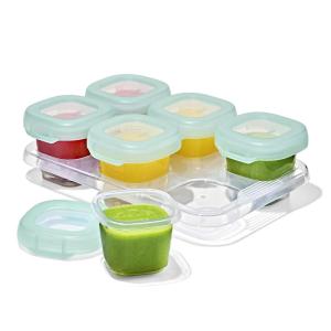 OXO Tot Baby Blocks Freezer Storage Containers Teal (4 Oz)(Opal)