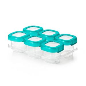 OXO Tot Baby Blocks Freezer Storage Containers Teal (4 Oz)(Teal)