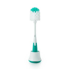 OXO Tot Bottle Brush with Nipple Cleaner and Stand, Teal(Tot Teal)