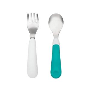 OXO Tot Fork and Spoon Set – Dusk(Tot Teal)