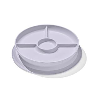 OXO Tot Stick & Stay Suction Divided Plate – Lilac