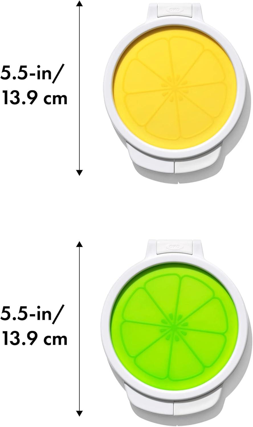 imageOXO Good Grips Cut amp Keep Reusable Silicone Lime SaverLemonLime Saver Set