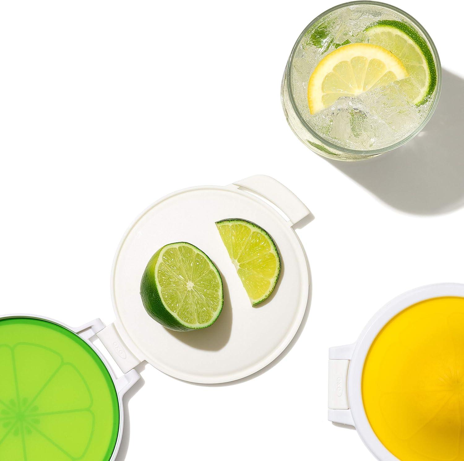 imageOXO Good Grips Cut amp Keep Reusable Silicone Lime SaverLemonLime Saver Set