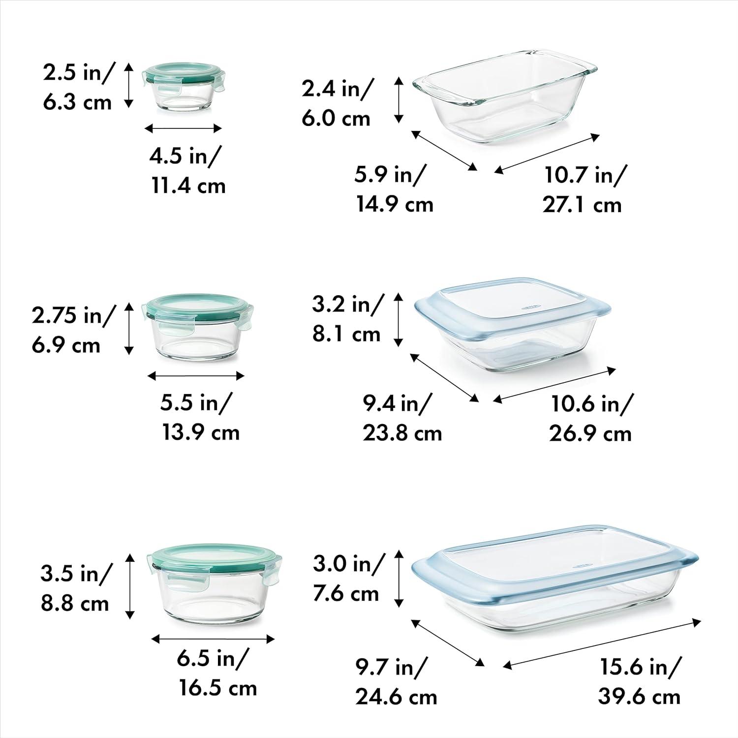 imageOXO Good Grips Glass 3 Qt Baking Dish14 piece