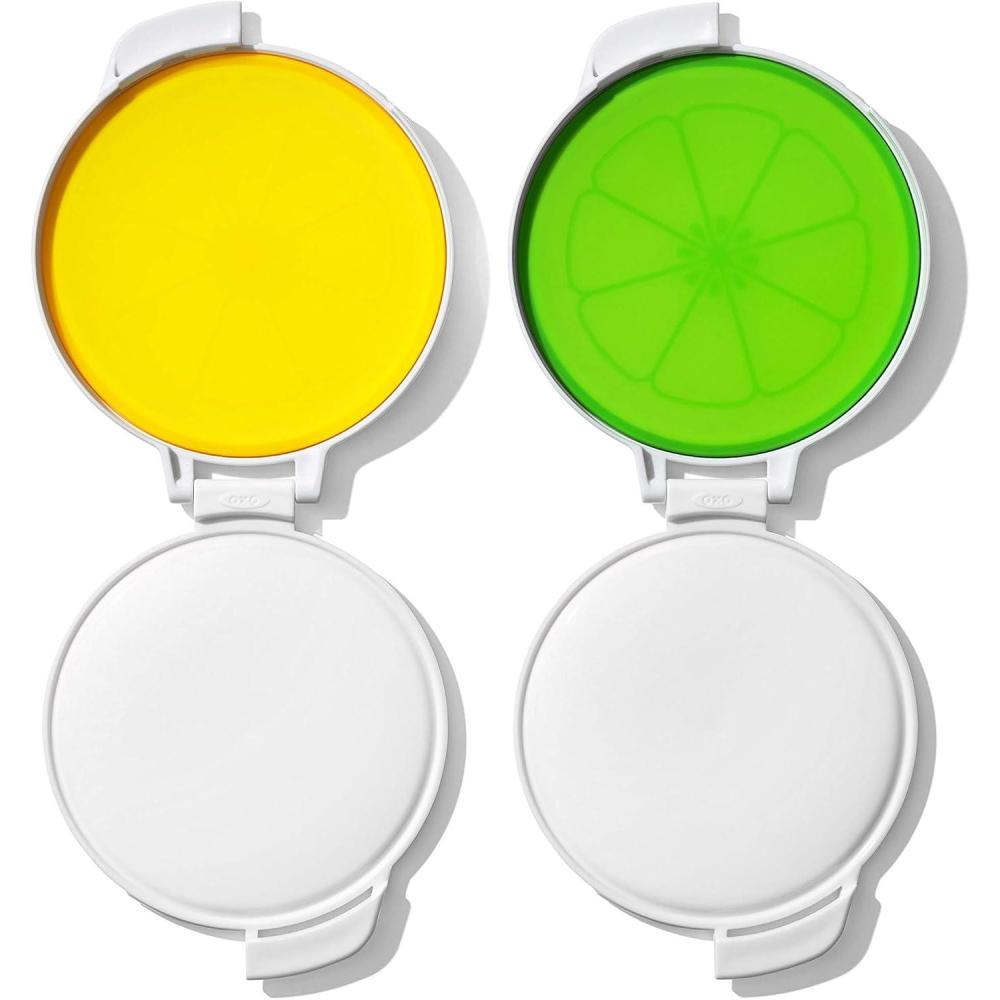 imageOXO Good Grips Cut amp Keep Reusable Silicone Lime SaverLemonLime Saver Set
