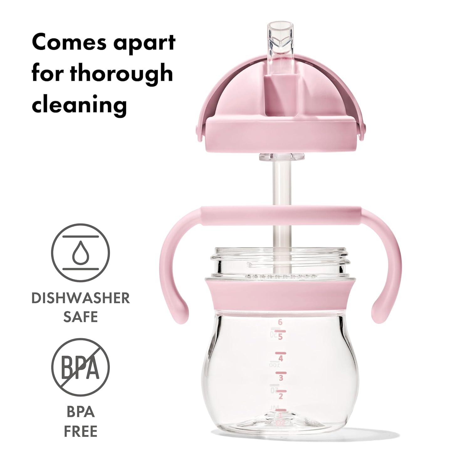 imageOXO Tot Transitions Straw Cup With Removable Handles 6 oz LilacBlossom