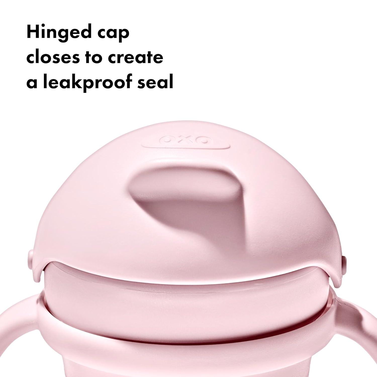 imageOXO Tot Transitions Straw Cup With Removable Handles 6 oz LilacBlossom