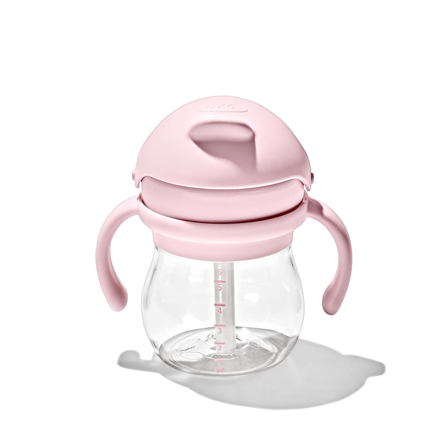 imageOXO Tot Transitions Straw Cup With Removable Handles 6 oz LilacBlossom