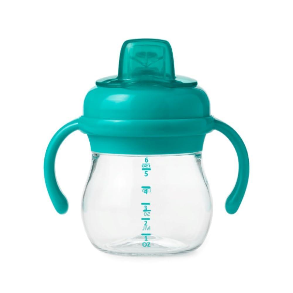 imageOXO Tot Transitions Soft Spout Sippy Cup with Removable Handles 6 oz OpalTeal