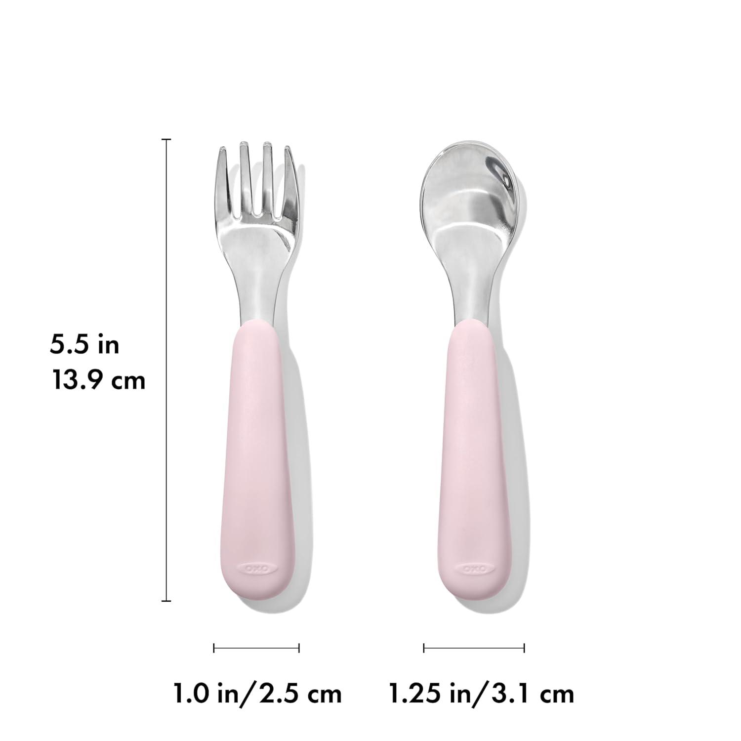imageOXO Tot Fork and Spoon Set BlossomBlossom