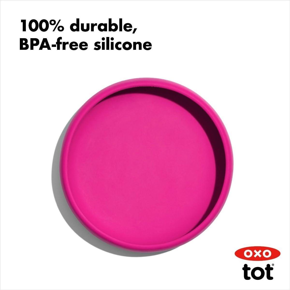 imageOXO Tot Silicone Plate TealPink