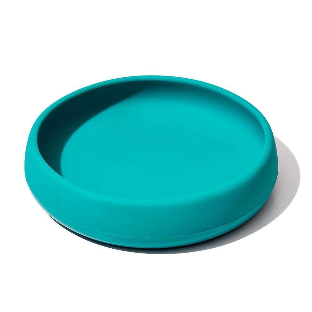 imageOXO Tot Silicone Plate TealTeal